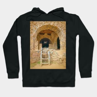 Six Foot Chair at Entrance of Bishop Castle Hoodie